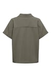 Onlaris Loose Fit Klasik Yaka Düğmeli Kadın Bluz 15364279 Olive