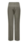 Onlaris Straight Fit Normal Bel Düz Paça Kadın Pantolon 15364126 HAKİ