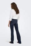 Onlblush Pamuklu Bol Paça Jeans Kadın Kot Pantolon 15233833 KOYU LACIVERT