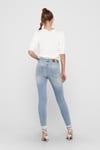 Onlblush Pamuklu Normal Bel Skinny Fit Dar Paça Jeans Kadın Kot Pantolon 15164319 AÇIK MAVİ