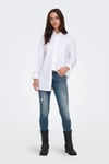 Onlblush Pamuklu Skinny Fit Dar Paça Jeans Kadın Kot Pantolon 15336681 MAVİ