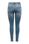 Onlblush Pamuklu Skinny Fit Dar Paça Jeans Kadın Kot Pantolon 15336681 MAVİ