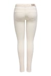 Onlblush Streç Pamuklu Skinny Fit Yüksek Bel Dar Paça Jeans Kadın Kot Pantolon 15337789 EKRU
