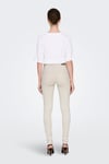 Onlblush Streç Pamuklu Skinny Fit Yüksek Bel Dar Paça Jeans Kadın Kot Pantolon 15337789 EKRU