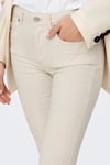 Onlblush Streç Pamuklu Skinny Fit Yüksek Bel Dar Paça Jeans Kadın Kot Pantolon 15337789 EKRU
