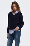 Onlcamilla Regular Fit V Yaka Kadın Kazak 15204588 KOYU LACIVERT