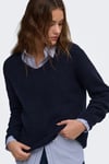 Onlcamilla Regular Fit V Yaka Kadın Kazak 15204588 KOYU LACIVERT