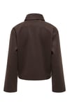 Onlcarrıe Regular Fit Ceket Yaka Düğmeli Kadın Mont 15382557 KOYU KAHVE