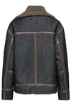 Onlchoice Regular Fit Ceket Yaka Kadın Mont 15353732 LACİVERT-KAHVE