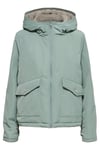 Onldahlia Regular Fit Çift Taraflı Kapüşonlu Kısa Kadın Mont 15208777 YEŞİL