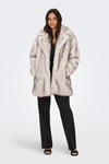 Onldawn Regular Fit Kruvaze Yaka Kadın Mont 15348976 TAŞ