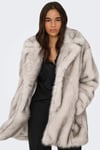 Onldawn Regular Fit Kruvaze Yaka Kadın Mont 15348976 TAŞ