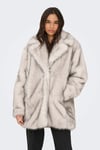 Onldawn Regular Fit Kruvaze Yaka Kadın Mont 15348976 TAŞ