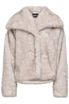 Onldawn Regular Fit Yumuşak Tüylü Kadın Mont 15348977 TAŞ