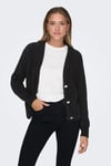 Onlella Regular Fit Örme V Yaka Kadın Hırka 15259564 SİYAH