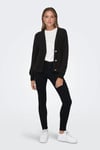Onlella Regular Fit Örme V Yaka Kadın Hırka 15259564 SİYAH