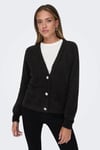 Onlella Regular Fit Örme V Yaka Kadın Hırka 15259564 SİYAH
