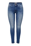 Onlemily Normal Bel Skinny Fit Dar Paça Jeans Kadın Kot Pantolon 15293282 MAVİ