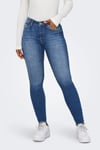 Onlemily Normal Bel Skinny Fit Dar Paça Jeans Kadın Kot Pantolon 15293282 MAVİ