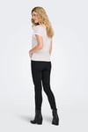 Onlfree Modal Regular Fit V Yaka Kadın T Shirt 15369294 EKRU