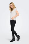 Onlfree Modal Regular Fit V Yaka Kadın T Shirt 15369294 EKRU