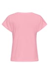 Onlfree Modal Regular Fit V Yaka Kadın T Shirt 15369294 PEMBE
