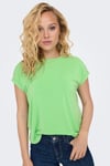 Onlfree Regular Fit Bisiklet Yaka Kadın T Shirt 15315577 YEŞİL