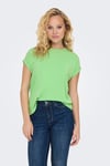 Onlfree Regular Fit Bisiklet Yaka Kadın T Shirt 15315577 YEŞİL