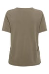 Onlfree Regular Fit Modal V Yaka Kadın T Shirt 15368626 KAHVE