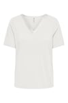 Onlfree Regular Fit Modal V Yaka Kadın T Shirt 15368626 EKRU