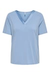 Onlfree Regular Fit Modal V Yaka Kadın T Shirt 15368626 AÇIK MAVİ