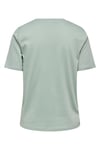 Onlfreja Pamuklu Regular Fit Yuvarlak Yaka Kadın T Shirt 15367970 AÇIK YEŞİL