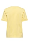 Onlfreja Pamuklu Regular Fit Yuvarlak Yaka Kadın T Shirt 15367970 SARI