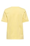 Onlfreja Pamuklu Regular Fit Yuvarlak Yaka Kadın T Shirt 15367970 SARI