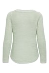 Onlgeena Regular Fit Bisiklet Yaka Örme Kadın Kazak 15113356A FISTIK YEŞİL