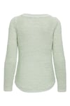 Onlgeena Regular Fit Bisiklet Yaka Örme Kadın Kazak 15113356A FISTIK YEŞİL