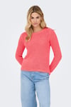 Onlgeena Regular Fit Bisiklet Yaka Örme Kadın Kazak 15113356A MERCAN