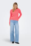 Onlgeena Regular Fit Bisiklet Yaka Örme Kadın Kazak 15113356A MERCAN