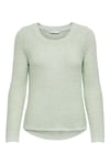 Onlgeena Regular Fit Bisiklet Yaka Örme Kadın Kazak 15113356A FISTIK YEŞİL