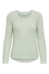 Onlgeena Regular Fit Bisiklet Yaka Örme Kadın Kazak 15113356A FISTIK YEŞİL