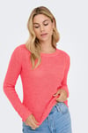Onlgeena Regular Fit Bisiklet Yaka Örme Kadın Kazak 15113356A MERCAN
