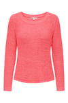 Onlgeena Regular Fit Bisiklet Yaka Örme Kadın Kazak 15113356A MERCAN