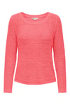 Onlgeena Regular Fit Bisiklet Yaka Örme Kadın Kazak 15113356A MERCAN