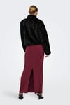 Onlginny Regular Fit Yumuşak Tüylü Kadın Mont 15352795 SİYAH