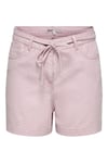 Onlgoa Regular Fit Normal Bel Bağlama Detaylı Şort Kadın Short 15363819 LİLA