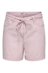 Onlgoa Regular Fit Normal Bel Bağlama Detaylı Şort Kadın Short 15363819 LİLA