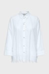 Onlgraces % 100 Pamuklu Relaxed Fit Uzun Kollu Kadın Gömlek 15343165 BEYAZ