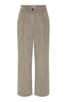 Onlhanna Kadife Relaxed Fit Yüksek Bel Pantolon Kadın Kadife Pantolon 15353641 TAŞ