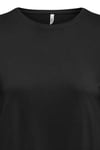 Onlhannah Regular Fit Bisiklet Yaka Basic Kadın T Shirt 15371576 SİYAH