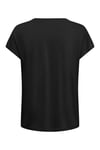 Onlhannah Regular Fit Bisiklet Yaka Basic Kadın T Shirt 15371576 SİYAH
